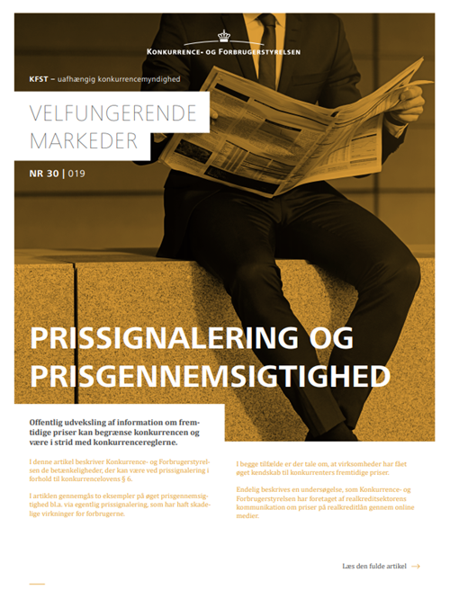 Prissignalering og prisgennemsigtighed