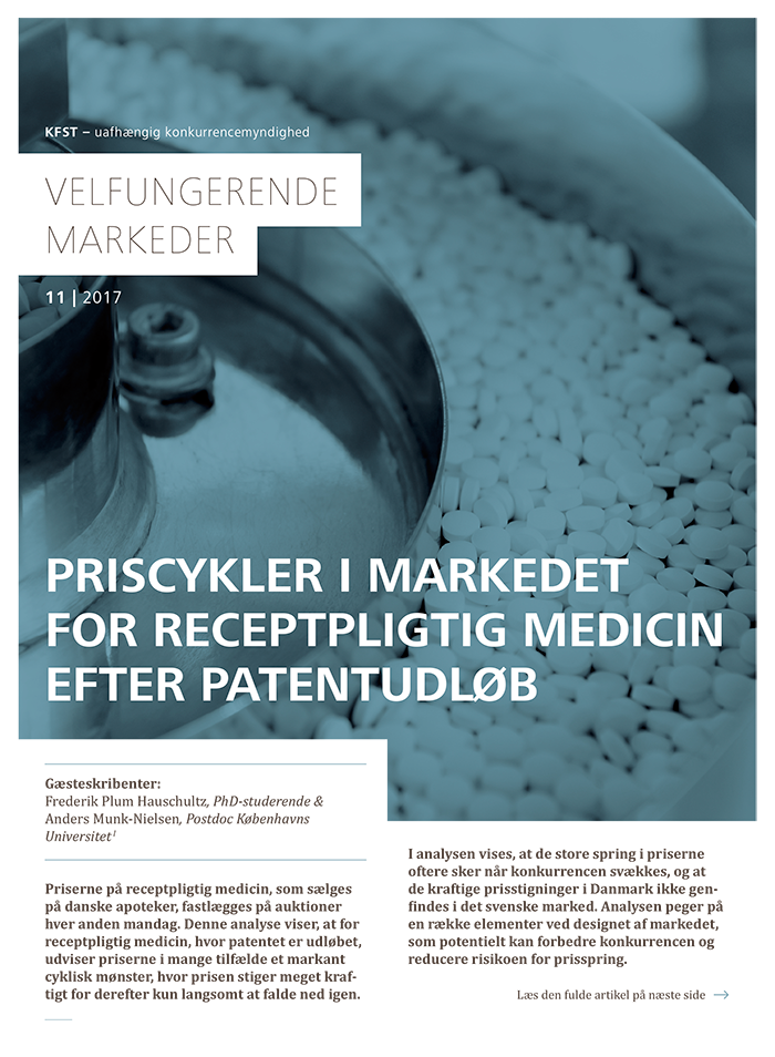Priscykler i markedet for receptpligtig medicin efter patentudløb