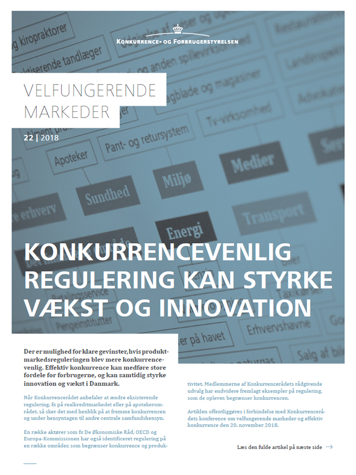 Konkurrencevenlig regulering kan styrke vækst og innovation