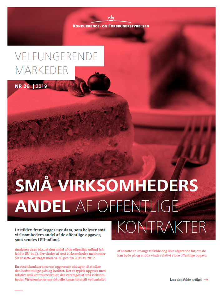 Små virksomheders andel af offentlige kontrakter