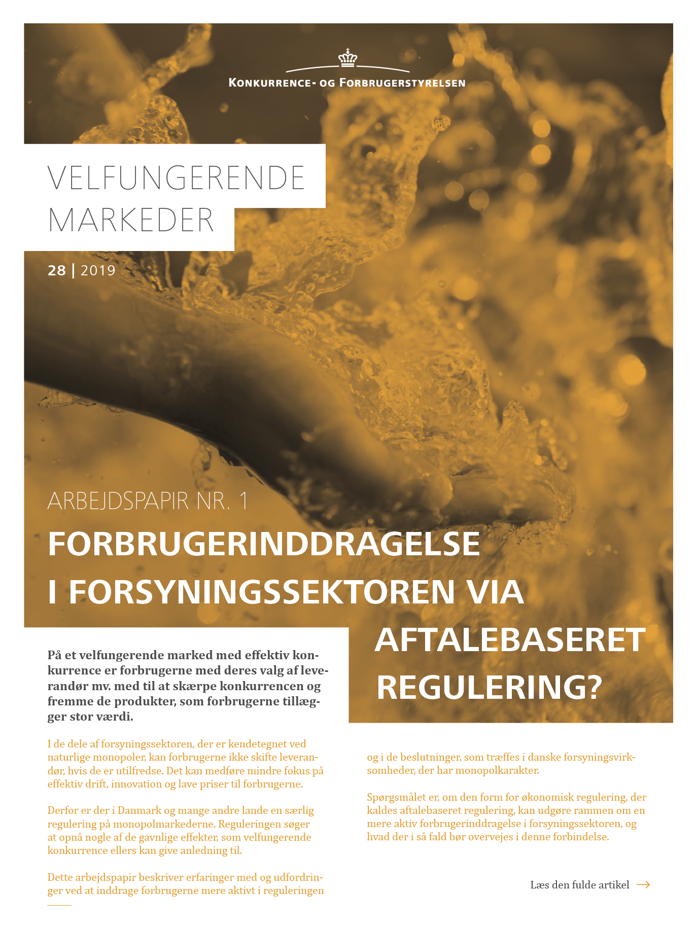 Forbrugerinddragelse i forsyningssektoren via aftalebaseret regulering?